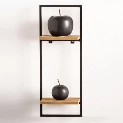 Mix&Match Estanteria De Pared Negro, Natural