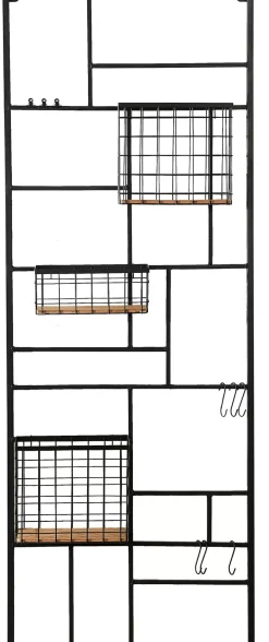 Modular Estanteria De Pared Negro