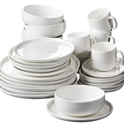 Moon Taza Y Plato Blanco
