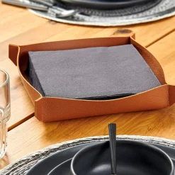 Nappa Servilletero Marron