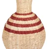 Nepal Florero Marron, Natural, Rojo Oscuro
