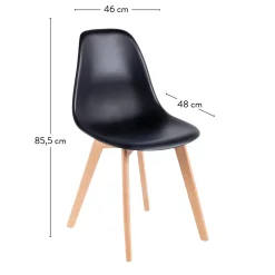New Mats Silla De Comedor Negro