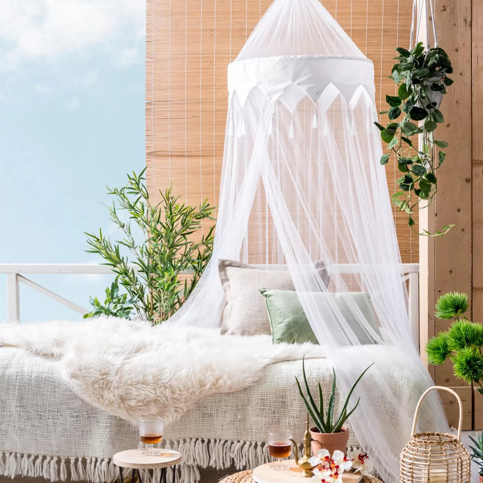 Oriental Mosquitera Blanco