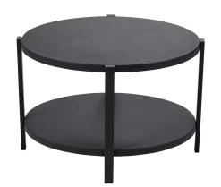 Ovala Mesita De Salon Negro