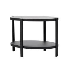 Ovala Mesita De Salon Negro