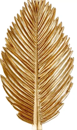 Palm Hoja Decorativa Dorado