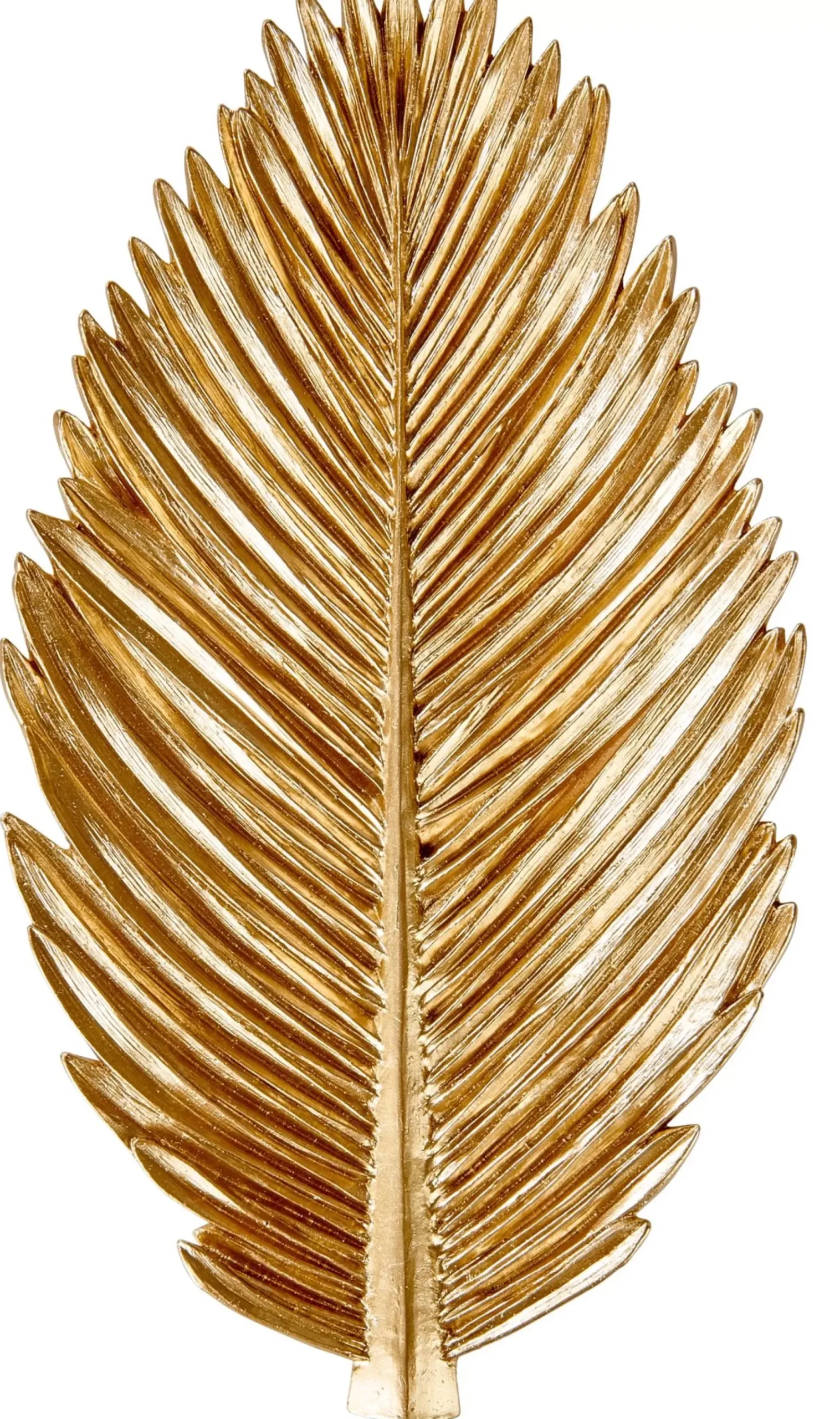 Palm Hoja Decorativa Dorado
