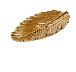 Palm Hoja Decorativa Dorado