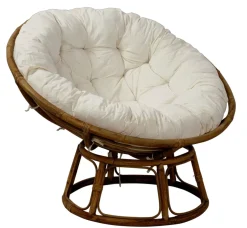 Papasan Silla Natural, Blanco Apagado