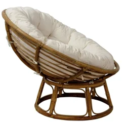 Papasan Silla Natural, Blanco Apagado