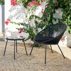Papayo & Acapulco Conjunto Lounge Negro