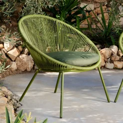 Papayo Silla Lounge Con Cojin Verde