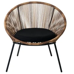 Papayo Silla Lounge Con Cojin Natural