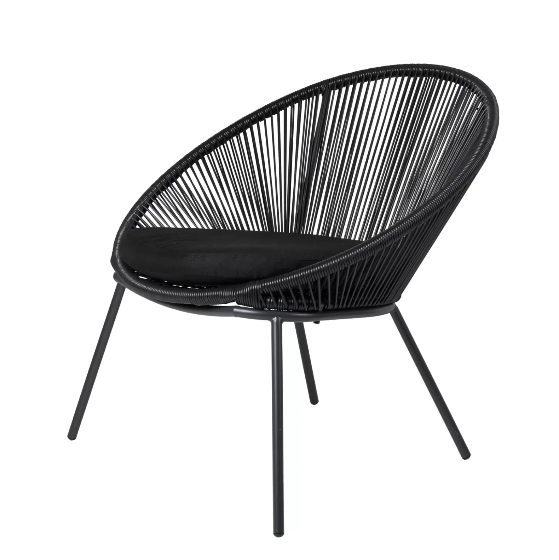 Papayo Silla Lounge Negro
