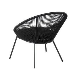 Papayo Silla Lounge Negro