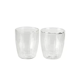 Pausa Vaso De Doble Pared Juego De 2 Transparente