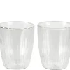 Pausa Vaso De Doble Pared Juego De 2 Transparente