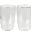 Pausa Vaso De Doble Pared Juego De 2 Transparente