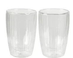 Pausa Vaso De Doble Pared Juego De 2 Transparente