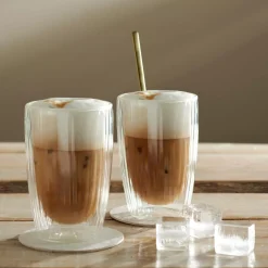 Pausa Vaso De Doble Pared Juego De 2 Transparente