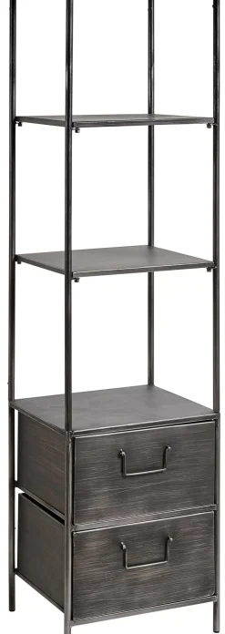 Pharma Estanteria De Pared Con 2 Cajones Negro
