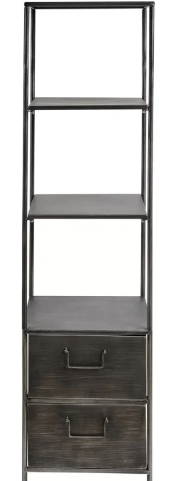 Pharma Estanteria De Pared Con 2 Cajones Negro