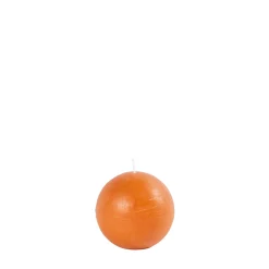 Pure Rustic Vela Esferica Naranja