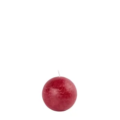 Pure Rustic Vela Esferica Rojo