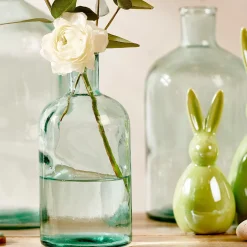 Retro Florero-Botella Transparente