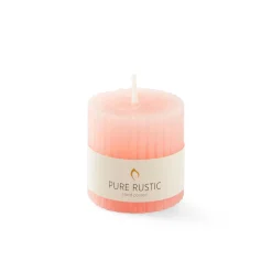 Rustic Vela Estriada Naranja