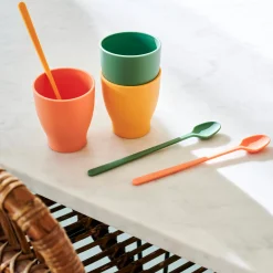 Samba Cucharilla Para Coctel Verde