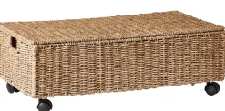 Seagrass Caja De Almacenaje Con Ruedas Natural