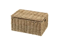 Seagrass Caja De Almacenaje M Con Tapa Natural