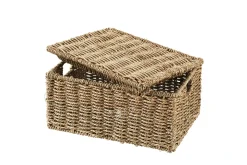 Seagrass Caja De Almacenaje M Con Tapa Natural