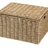 Seagrass Cesta Almacenaje L Con Tapa Natural