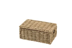 Seagrass Cesta Almacenaje S Con Tapa Natural