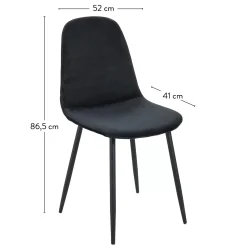Silke Silla De Comedor Negro