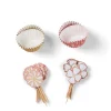 Springtime Juego Para Cupcakes Juego De 48 Menta, Morado Claro