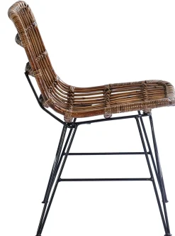 Sumatra Silla De Comedor Negro, Marron