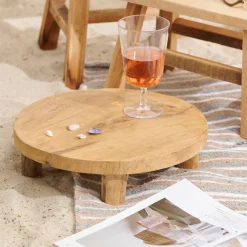 Teak Soporte En Pie Natural
