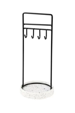 Terrazzo Joyero Negro, Blanco, Gris