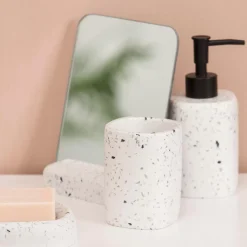 Terrazzo Sop. Cepillo Dientes Blanco