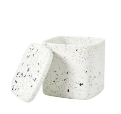 Terrazzo Soporte De Algodones Blanco