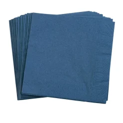 Uni Paquete De 20 Servilletas Azul Oscuro