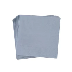 Uni Paquete De 20 Servilletas Gris