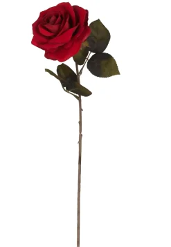 Velvet Flor Artificial Rojo