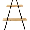 Vermont Estanteria De Pared Negro, Natural