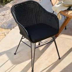 Vienna Silla De Comedor Asiento Negro