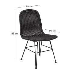 Vienna Silla De Comedor Negro