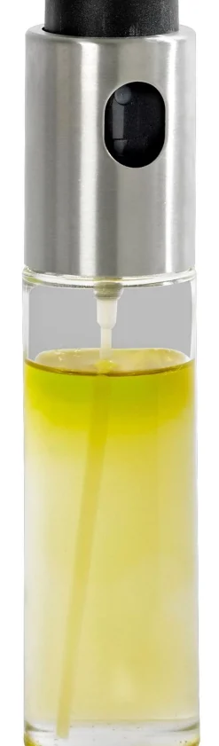 Vinaigre Aceitera-Vinagerera Negro, Plateado, Transparente